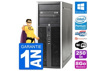 PC De Bureau HP PC Tour HP Elite 8300 Intel Dual-Core G630 Ram 8Go Disque 250Go Windows 10 WiFi