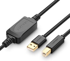 Ugreen Câble Imprimante Usb 2.0 A Mâle Vers Usb B Mâle, 10M