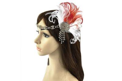 Accessoire De Coiffure Aucune Plumes Strass Mariee Mariage Pince A