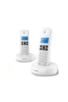 Téléphone sans fil Philips Téléphone sans fil d1612w/34 1,6 300 mah gap (2 pcs) blanc