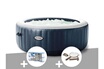 Intex Kit spa gonflable intex purespa blue navy rond bulles 4 places + 6 filtres + kit d'entretien photo 1