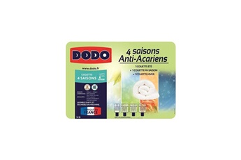 Figurine de collection Dodo Dodo couette 4 saisons anti-acariens - 140 x 200 cm - blanc