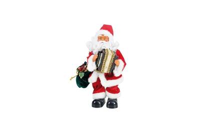 Decoration De Noel Aucune Personnage De Noel Pere Noel Automate Musical Rouge H30 Cm Darty