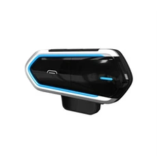 Casque audio GENERIQUE Bluetooth Casque de moto Casque d'écoute Bluetooth mains libres Radio FM Musique_Uia413
