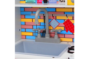 Accessoire poupée GENERIQUE Icaverne - dînettes splendide cuisine en jouet pour enfants mdf 80x30x85 cm multicolore