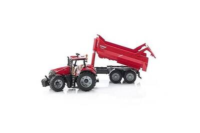 Vehicules Miniatures Marque Generique Vehicule Miniature Assemble Engin Terrestre Miniature Assemble Tracteur Case Ih Optum 300 Cvx Avec Remorque Krampe Darty