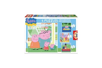 Puzzle Educa Borras Educa borras - educa peppa pig - puzzles progressifs, 6 - 9 - 12 - 16 pièces borras 15918