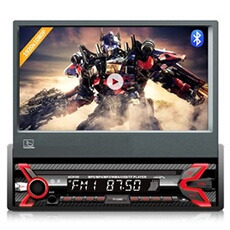 Autoradio multimédia Bluetooth LCD 7 écran tactile 1080P MP5 AVI DivX RDS télécommande numérique 1 DIN
