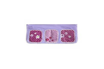 Toise Homestyle4u Sac en tissu motif lilas pour lit enfant superposé