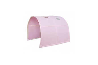 Toise Homestyle4u Tunnel de lit enfant coloris rose