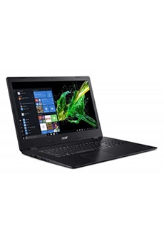 PC portable Acer Aspire 3 A317-51K-33NX - Intel Core i3 - 7020U / 2.3 GHz - Win 10 Familiale 64 bits - HD Graphics 620 - 4 Go RAM - 1 To HDD - graveur de DVD - 17.3"