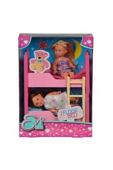 Poupée Simba Toys Simba toys 105733847 - poupées evi love avec lits superposés