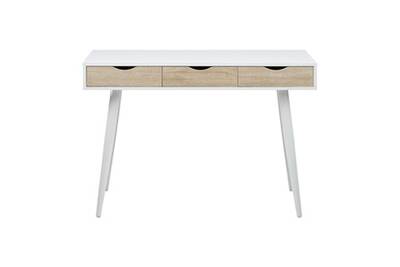 Bureau Miliboo Bureau Scandinave 3 Tiroirs Blanc Et Bois Balzac Darty Bureau Miliboo Bureau Scandinave 3 Tiroirs Blanc Et Bois Balzac Darty