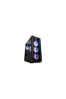 Boîtier PC DeepCool MATREXX 50 ADD RGB 4F - Tour - ATX étendu - panneau latéral fenêtré (verre trempé) (ATX / PS/2) - USB/Audio