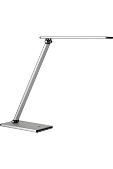lampe à poser unilux lampe de bureau à led terra, couleur: gris métallisé