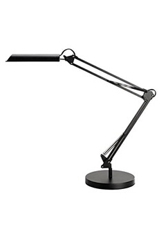 - unilux 400093838 lampe de bureau led, abs, integriert, 8 w, noir, 36 x 23 x 23 cm