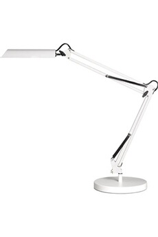 lampe de bureau à led swingo, blanc