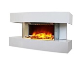 Cheminée électrique design 2000w blanc - Chemin'arte - 239 Cheminée électrique design 2000w blanc - Chemin'arte - 239