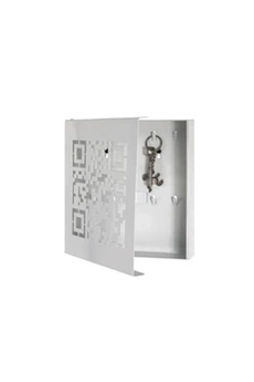 boite de rangement haku boîte a clés en métal laqué blanc - 22 x 5 x 24 cm