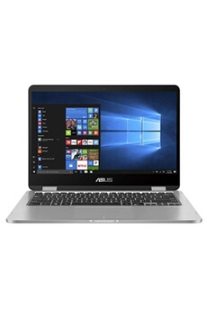 PC portable Asus VivoBook Flip 14 TP401MA BZ013R - Conception inclinable - Intel Celeron - N4000 / 1.1 GHz - Win 10 Pro - UHD Graphics 600 - 4 Go RAM - 64 Go eMMC -
