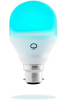 Mini (B22) Ampoule smart LED connectable Wi-Fi, ajustable, multicolore, ajustable, pas de hub requis, fonctionne avec Alexa, Apple HomeKit et Google