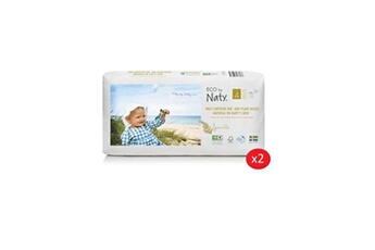 Couche bébé Naty Naty - lot de 2 paquets de couches taille 4 maxi 7-18 kg 44 pcs