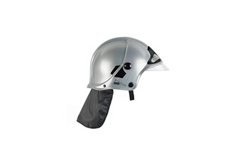 Accessoire de déguisement KLEIN Klein - casque de pompier f1 gris avec visiere escamotable et protege-nuque