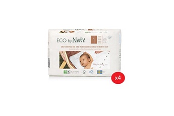 Couche bébé Naty Naty - lot de 4 paquets de couches taille 1 nouveau né 2-5 kg 25 pcs