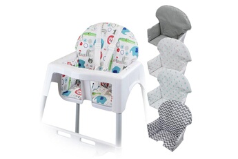 Chaises hautes et réhausseurs bébé Monsieur Bébé Housse d'assise pour chaise haute bébé enfant gamme délice - jungle