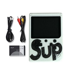 Accessoire pour téléphone mobile OEM Console de jeux Portable Rétro Classic avec 168 jeux Classiques - Blanc