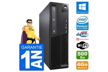 PC De Bureau Lenovo PC Lenovo Thinkcentre M73 Sff Intel G3220 Ram 4Go Disque 500Go Windows 10 WiFi