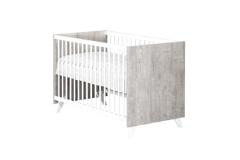 Berceaux et couffins Marque Generique Lit bebe babyprice - scandi gris - lit bébé 120 x 60