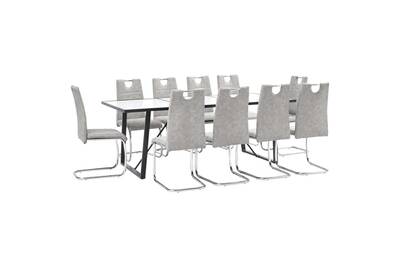 Ensemble Table Chaise Vidaxl Ensemble De Salle A Manger 11 Pcs