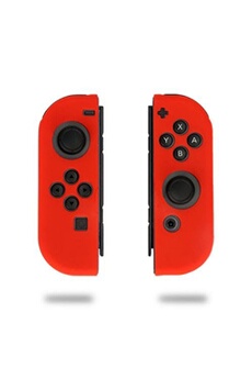 Coque de protection en silicone pour manettes Nintendo Switch Joy-Con - Rouge