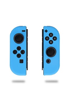 Coque de protection en silicone pour manettes Nintendo Switch Joy-Con - Bleu