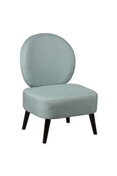 fauteuil de salon altobuy skalan - fauteuil crapaud tissu coloris vert d'eau -