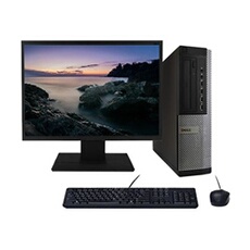 PC Optiplex 9010 DT G630 2.70GHz 4Go/480Go SSD Wifi W10 + Ecran 20