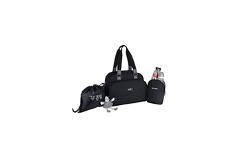 Sac à langer Baby On Board Baby on board- sac a langer - sac urban classic black - 2 compartiments a large ouverture zippée - 7 poches - sac repas - tap.