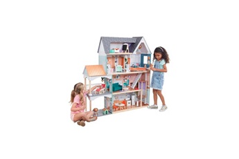 Autre jeux d'imitation KIDKRAFT Kidkraft - maison de poupées en bois dahlia - 65987 - 30 accessoires inclus - son et lumiere - assemblage ezkraft