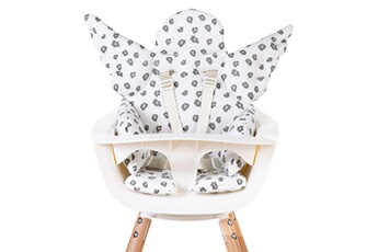 Chaises hautes et réhausseurs bébé Childhome Coussin de siège universel ange coton jersey léopard