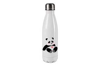 Gourde et poche à eau Cbkreation Bouteille isotherme en inox - panda coeur by cbkreation