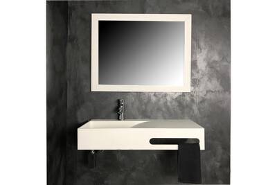 Vasque De Salle De Bain Ambra Vasque Suspendue 90 Cm En Solid