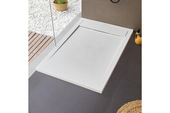 Sanycces Receveur de salle bain douche extra plat new york, blanc - 120 x 70 cm