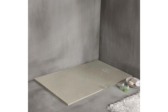 Sanycces Receveur de salle bain douche strato extra plat, beige - 180 x 100 cm