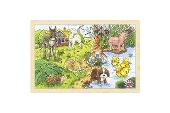 Puzzle Goki Puzzle en bois bébés animaux ii, puzzle