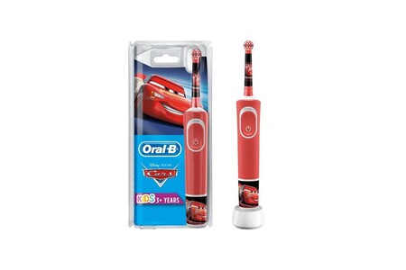 Brosse à dents électrique Oral B Kids brosse a dents électrique - cars - adaptée a partir de 3 ans, offre le nettoyage doux et efficace