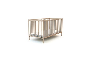 Barrière de lit bébé AT4 At4 - lit 70x140 fixes a barreaux - hetre brut