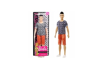 Poupée Mattel Barbie - ken fashionistas t-shirt graphique - poupée mannequin - 3 ans et +