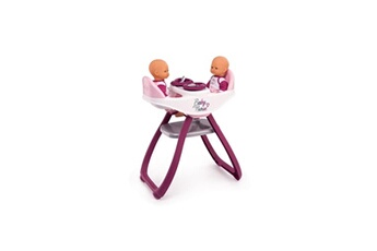Poupée Smoby Smoby baby nurse chaise haute jumeaux + 4 accessoires