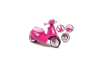 Porteur bébé Smoby Smoby porteur scooter rose + roues silencieuses